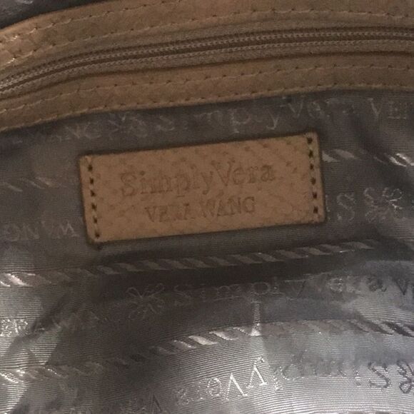 Simply Vera Vera Wang  Hobo White Kinit Women Bag - Picture 12 of 14